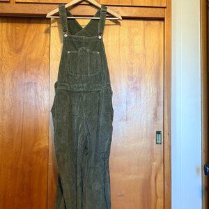 Old Navy Olive Green Corduroy Overalls